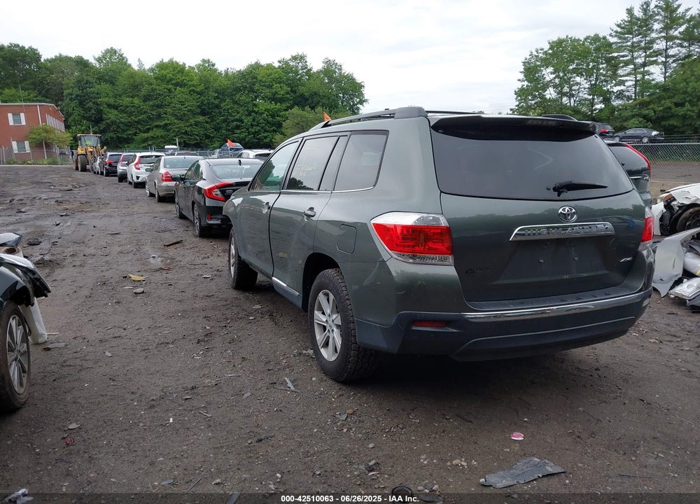 2013 TOYOTA HIGHLANDER VIN: 5TDBK3EH2DS271292
