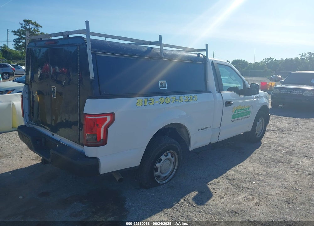 2016 FORD F-150 XL VIN: 1FTMF1C81GKF76556