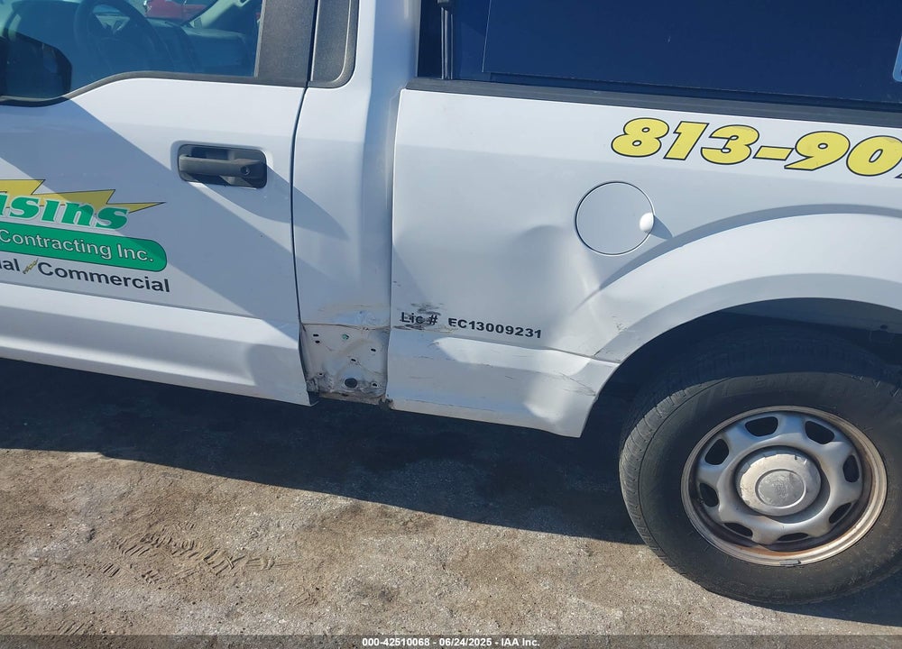 2016 FORD F-150 XL VIN: 1FTMF1C81GKF76556
