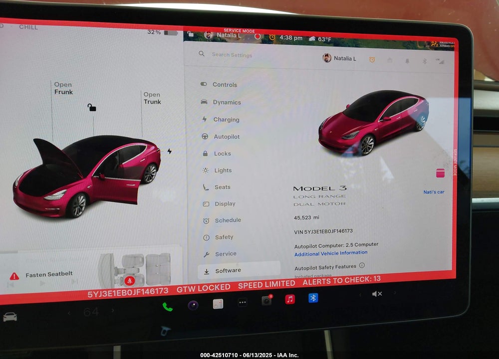 2018 TESLA MODEL 3 VIN: 5YJ3E1EB0JF146173