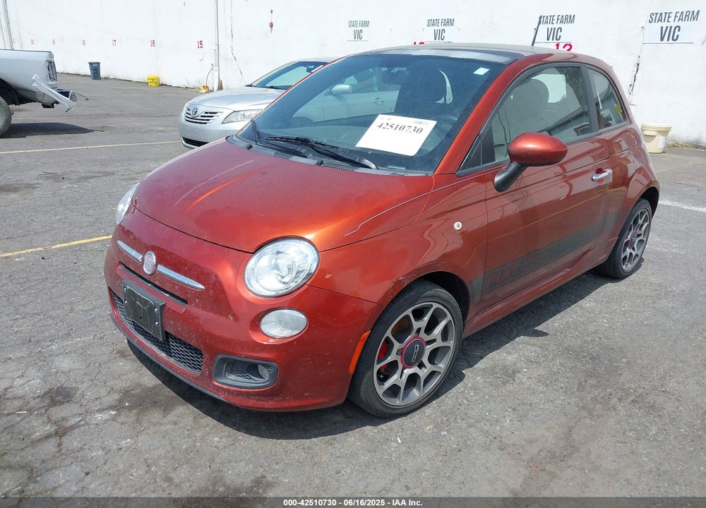 2012 FIAT 500 VIN: 3C3CFFBR7CT105995