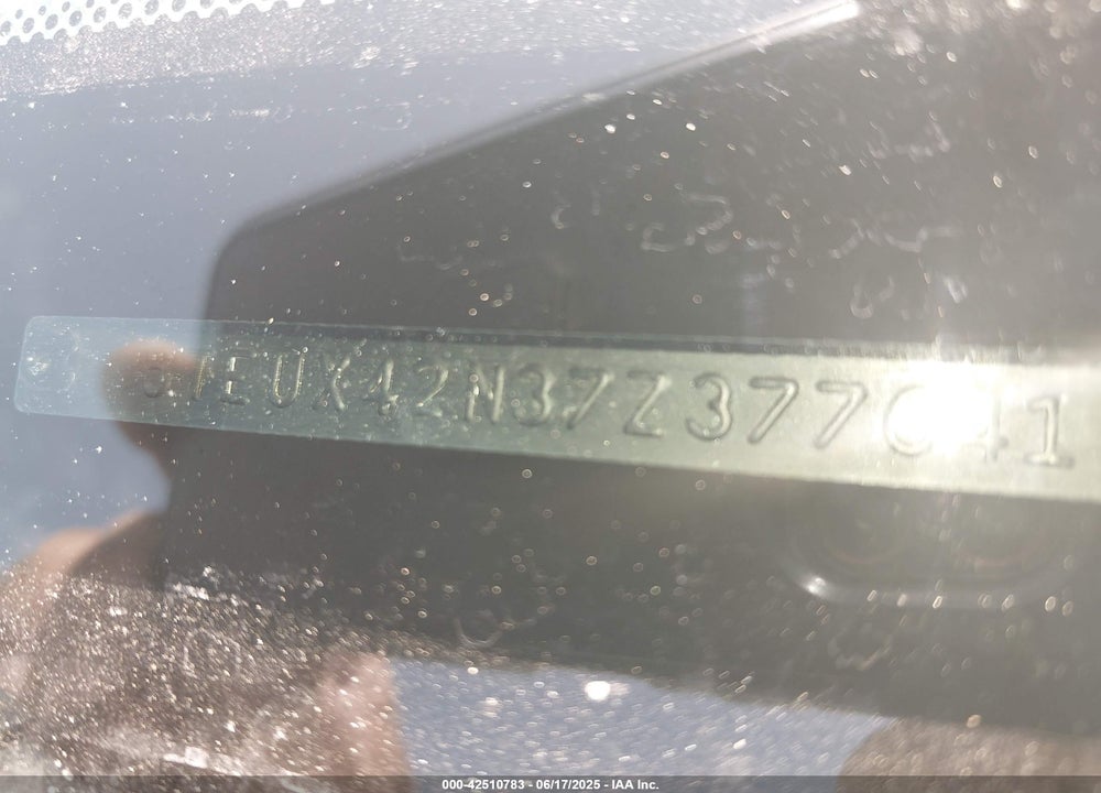 2007 TOYOTA TACOMA VIN: 5TEUX42N37Z377641