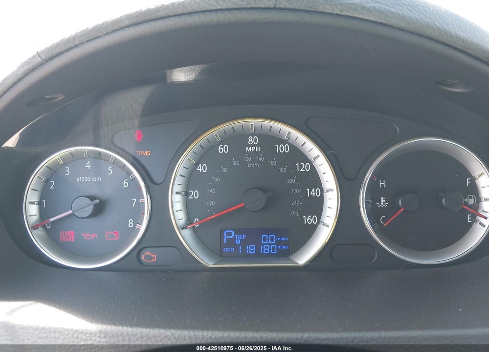2009 HYUNDAI SONATA GLS VIN: 5NPET46C29H550578