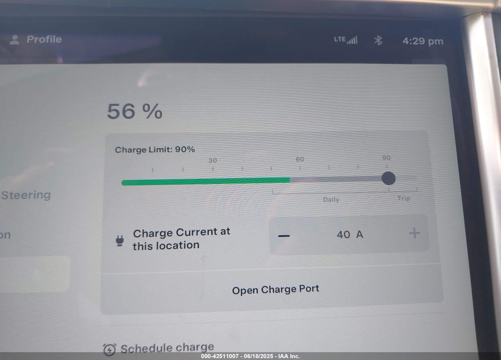 2013 TESLA MODEL S VIN: 5YJSA1CP7DFP25848
