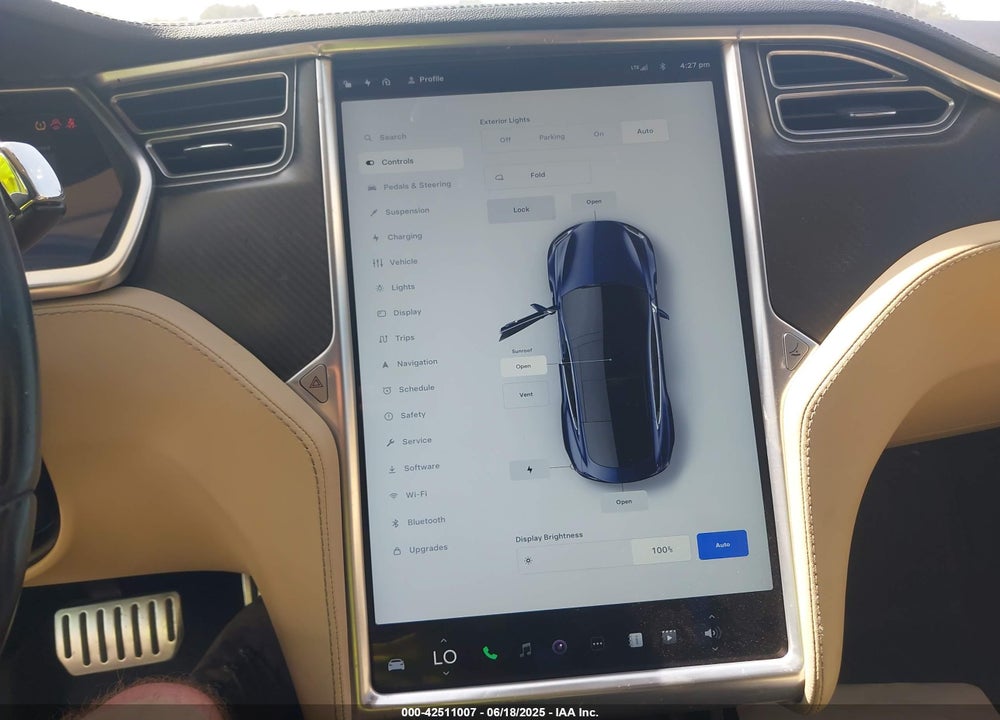 2013 TESLA MODEL S VIN: 5YJSA1CP7DFP25848