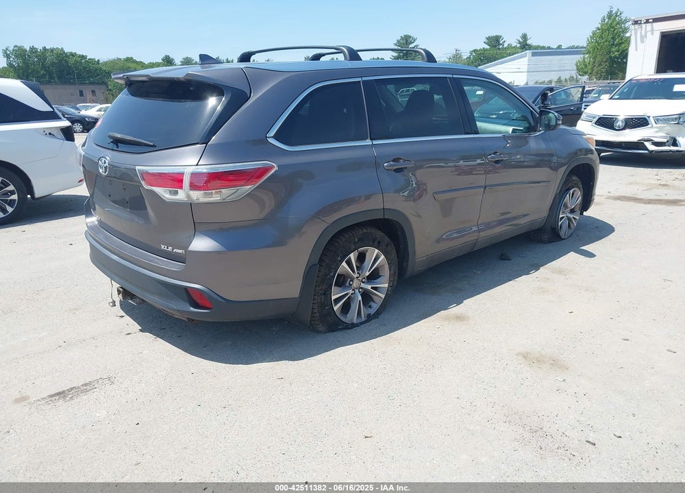 2015 TOYOTA HIGHLANDER XLE V6 VIN: 5TDJKRFH5FS116882