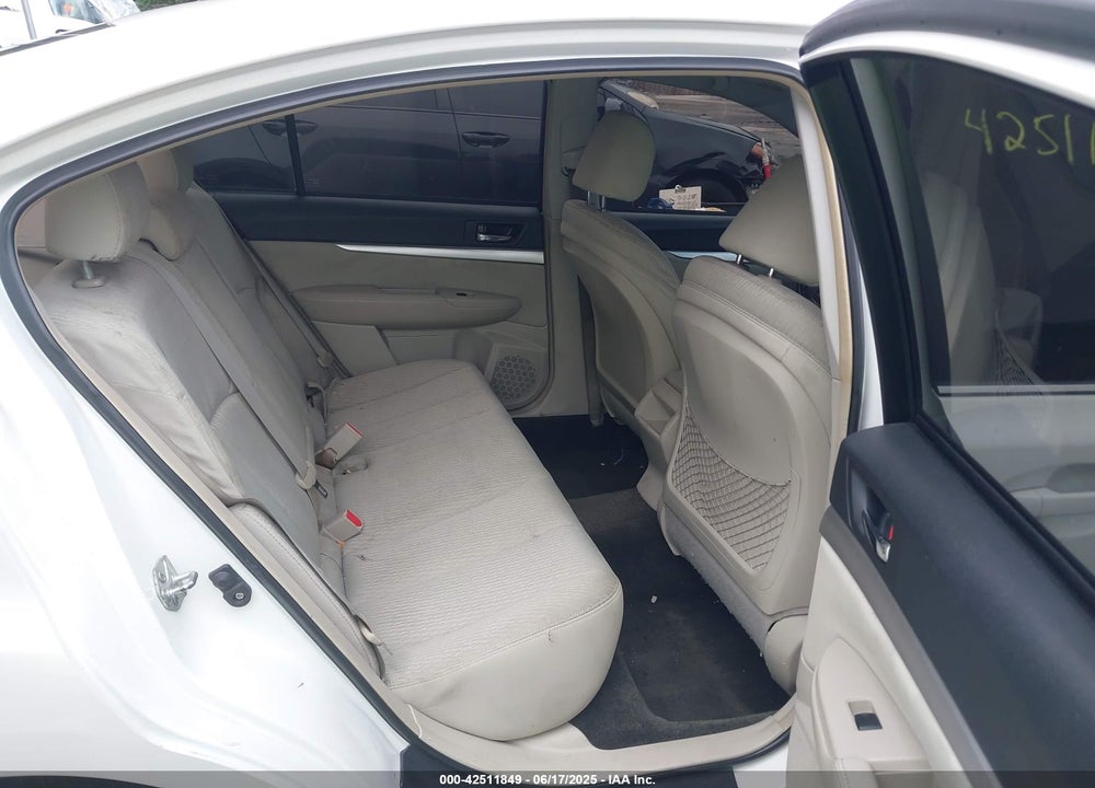 2012 SUBARU LEGACY 2.5I PREMIUM VIN: 4S3BMBC65C3023592