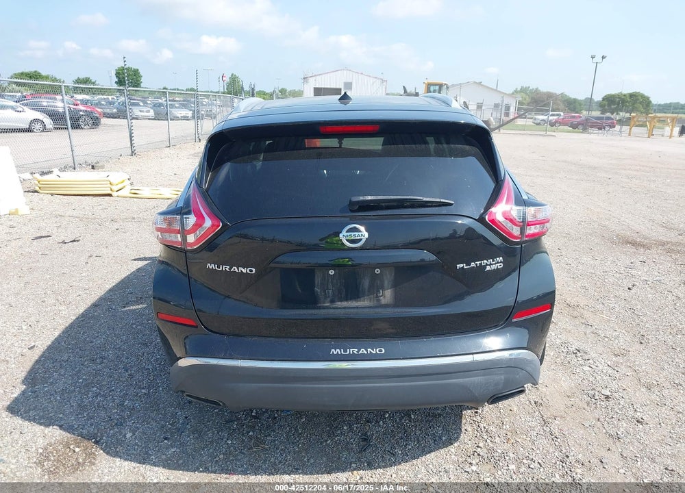 2015 NISSAN MURANO PLATINUM VIN: 5N1AZ2MH6FN286787