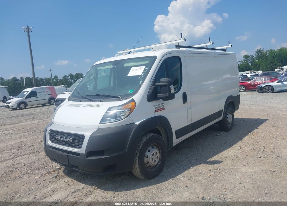 2019 RAM PROMASTER 1500 LOW ROOF 136 WB VIN: 3C6TRVAG7KE565648