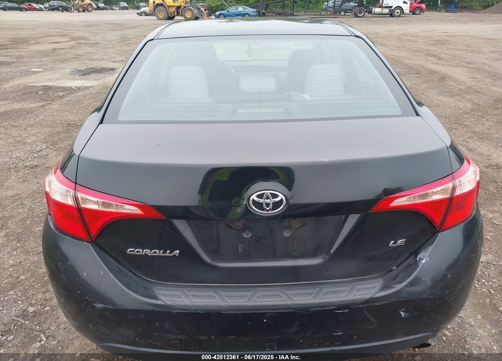 2017 TOYOTA COROLLA LE VIN: 2T1BURHE5HC804801