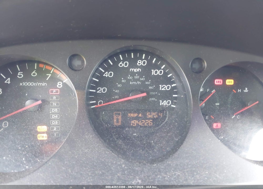 2001 ACURA MDX VIN: 2HNYD18851H505384