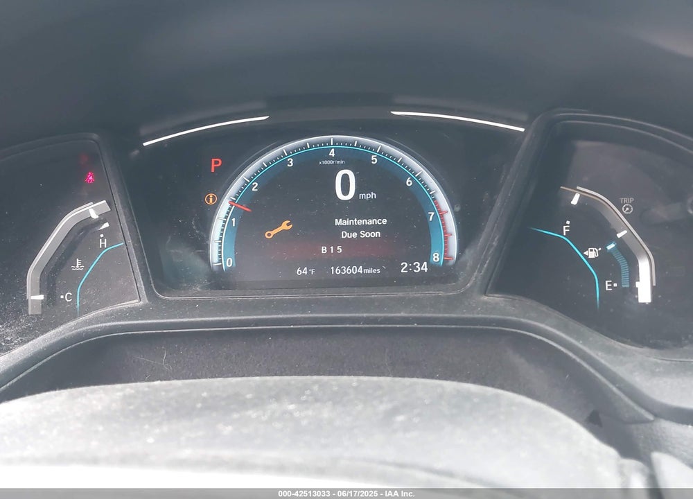 2019 HONDA CIVIC VIN: 2HGFC2F68KH605716