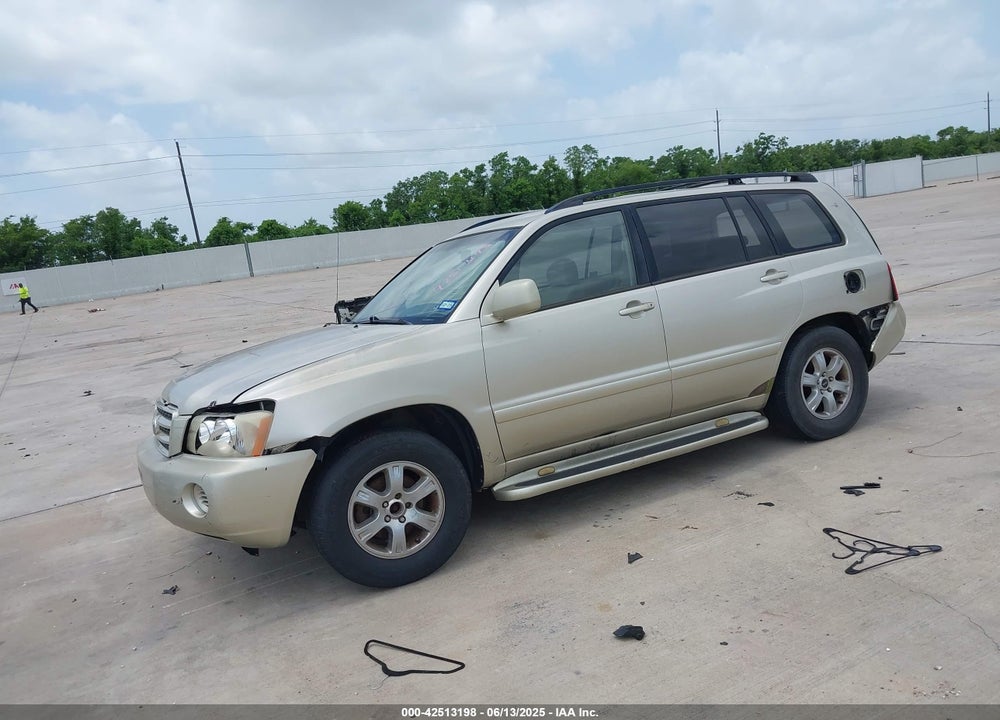 2002 TOYOTA HIGHLANDER V6 VIN: JTEGF21A520068020