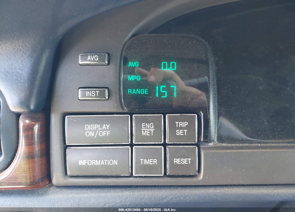 1997 CADILLAC DEVILLE PROFESSIONAL VIN: 1GEEH90Y2VU500192