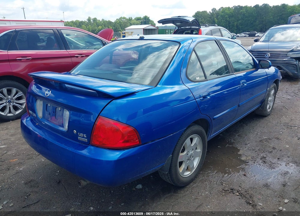 2006 NISSAN SENTRA VIN: 3N1CB51D26L626251