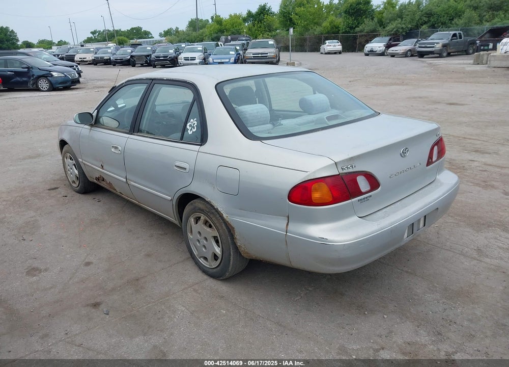 1999 TOYOTA COROLLA LE VIN: 2T1BR12E7XC154444