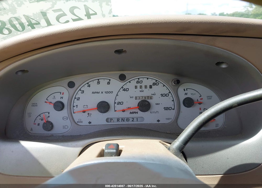 2001 FORD EXPLORER SPORT TRAC VIN: 1FMZU67E71UC43987