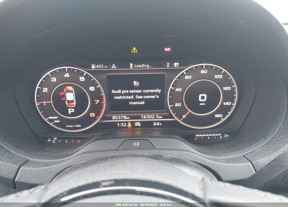 2018 AUDI A3 VIN: WAUJ8GFF0J1042405