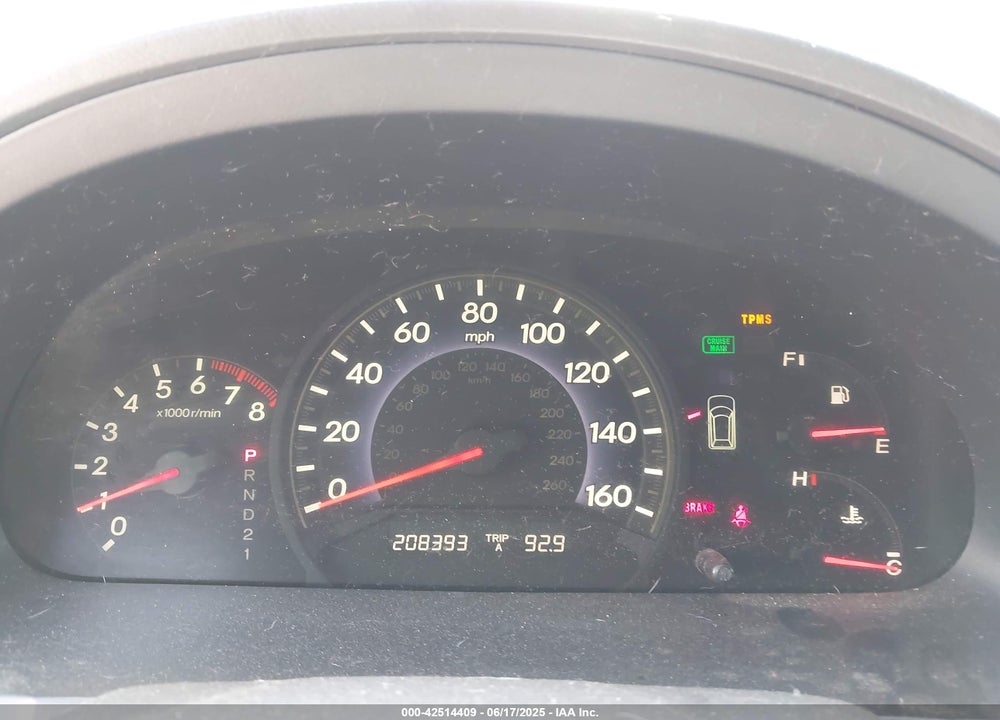 2008 HONDA ODYSSEY EX-L VIN: 5FNRL38768B030876