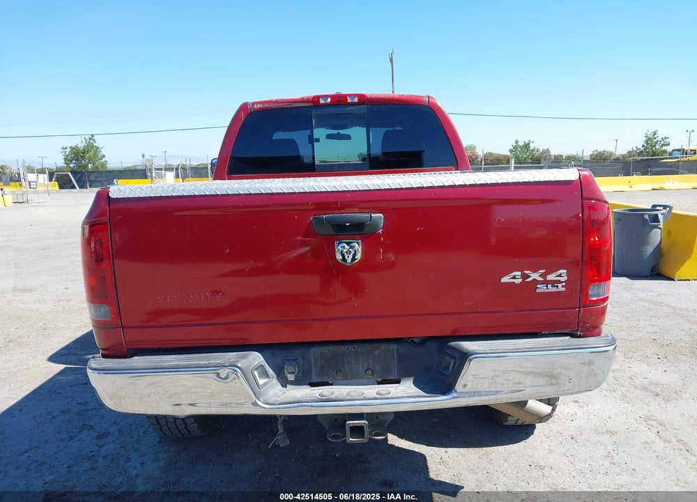2006 DODGE RAM 2500 SLT/TRX4 OFF ROAD/SPORT/POWER WAGON VIN: 3D7KS28C46G141628