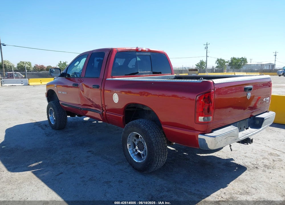 2006 DODGE RAM 2500 SLT/TRX4 OFF ROAD/SPORT/POWER WAGON VIN: 3D7KS28C46G141628
