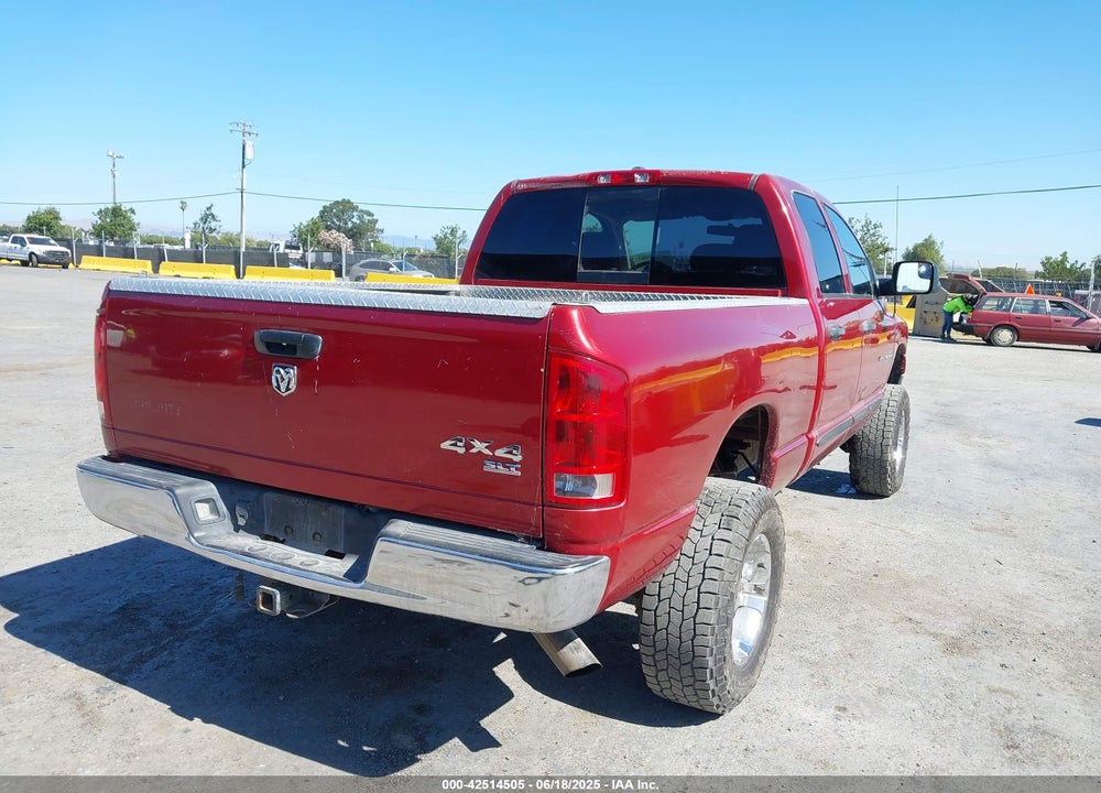 2006 DODGE RAM 2500 SLT/TRX4 OFF ROAD/SPORT/POWER WAGON VIN: 3D7KS28C46G141628
