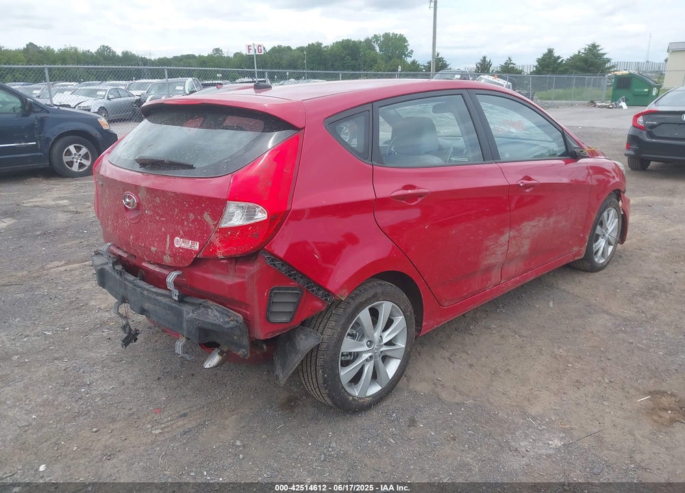 2012 HYUNDAI ACCENT SE VIN: KMHCU5AE7CU054297