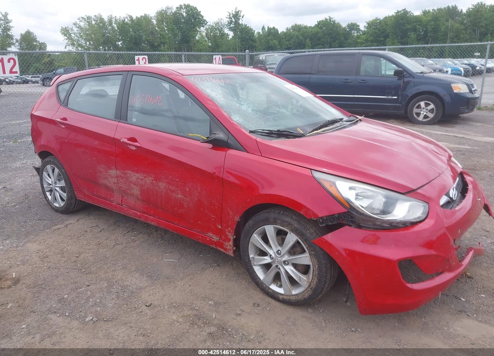2012 HYUNDAI ACCENT SE VIN: KMHCU5AE7CU054297