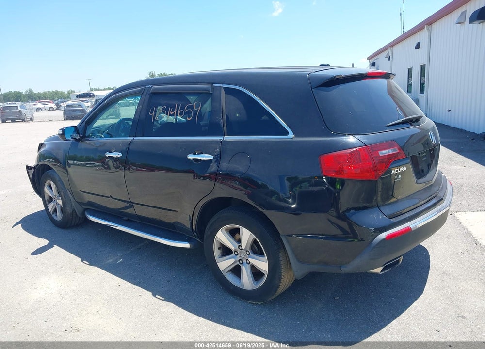 2011 ACURA MDX VIN: 2HNYD2H24BH502236