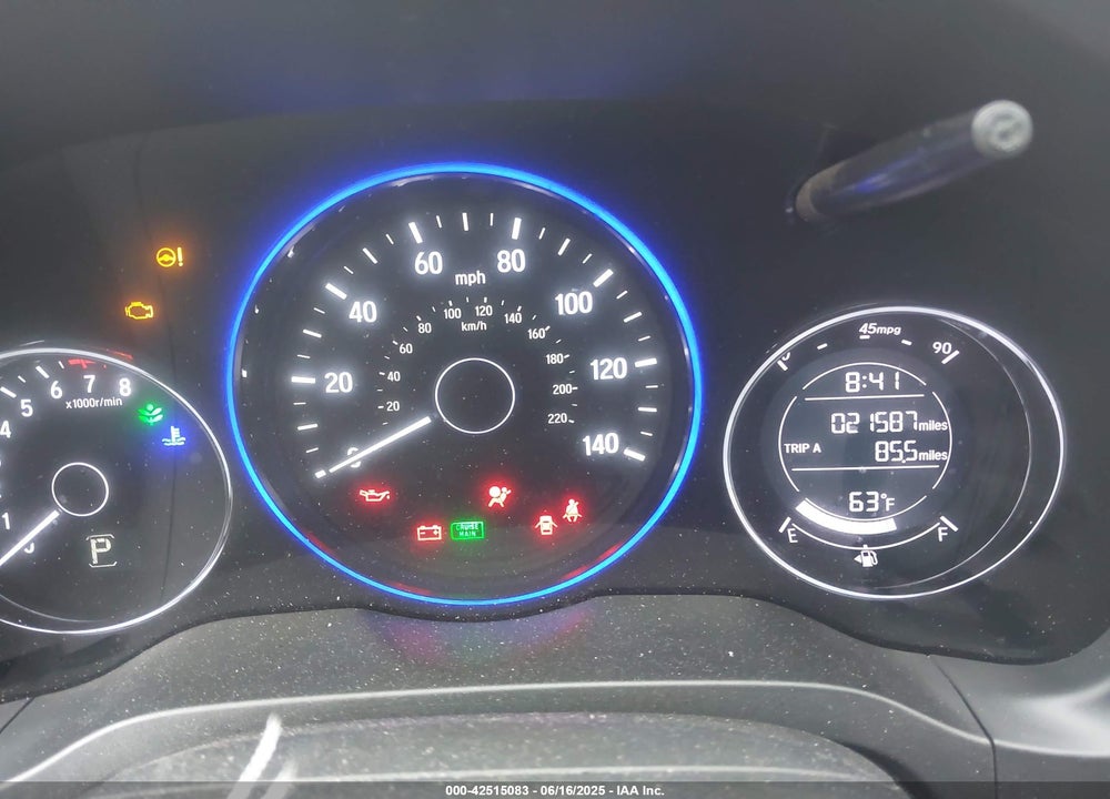 2019 HONDA HR-V VIN: 3CZRU6H18KG701261
