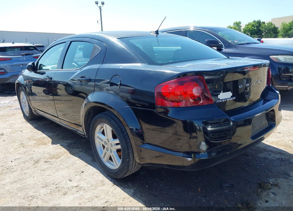 2012 DODGE AVENGER SXT VIN: 1C3CDZCB6CN280456