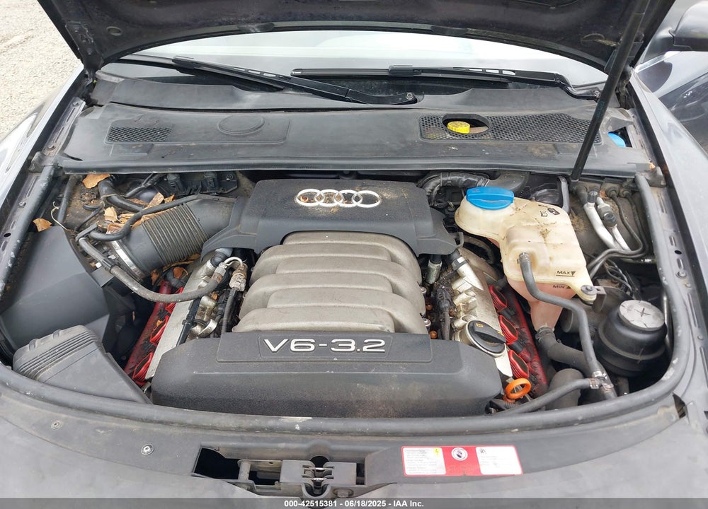 2005 AUDI A6 3.2 VIN: WAUDG74F75N078593