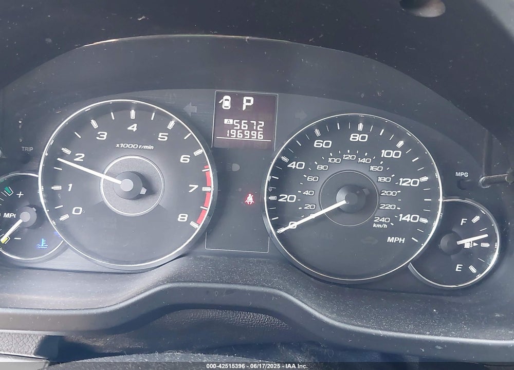 2012 SUBARU OUTBACK VIN: 4S4BRBCCXC3286681