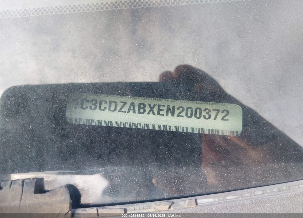 2014 DODGE AVENGER SE VIN: 1C3CDZABXEN200372