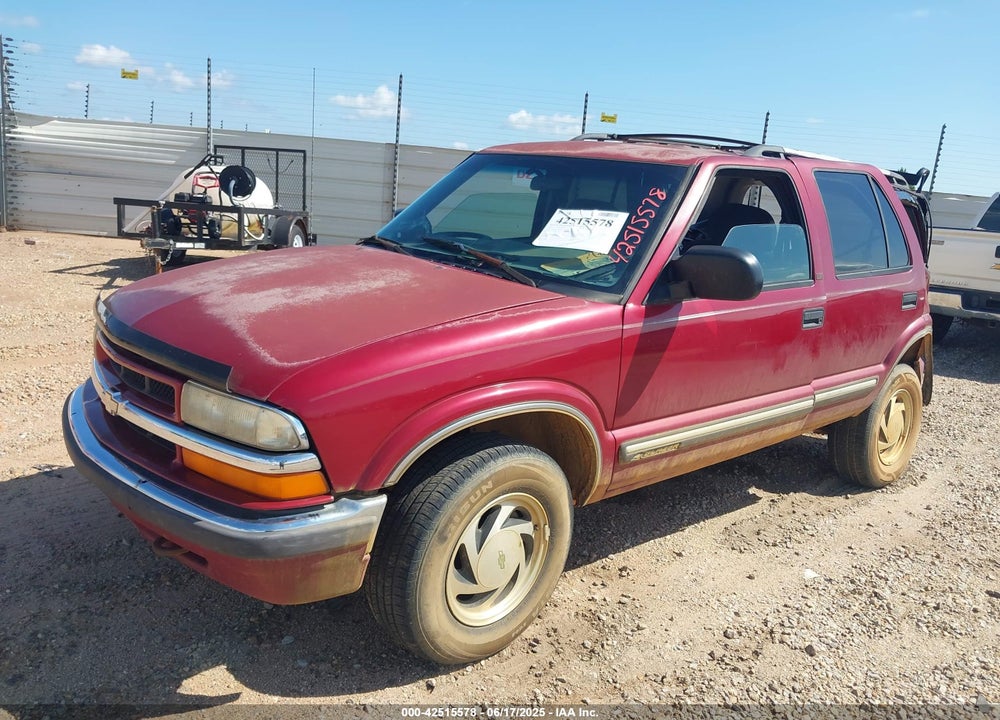 2001 CHEVROLET BLAZER LT VIN: 1GNDT13WX1K212786
