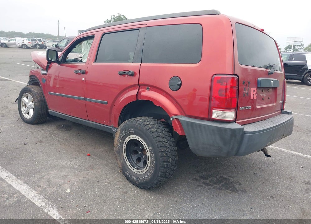 2007 DODGE NITRO VIN: 1D8GU28K17W692234