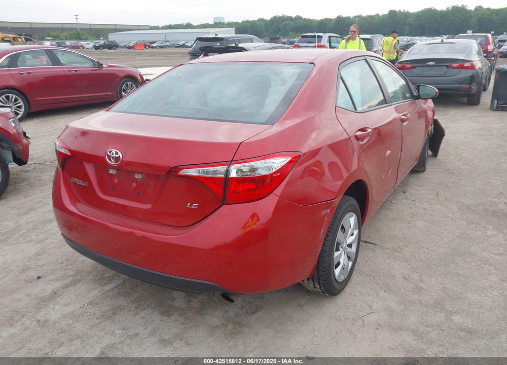 2016 TOYOTA COROLLA VIN: 5YFBURHE4GP551078