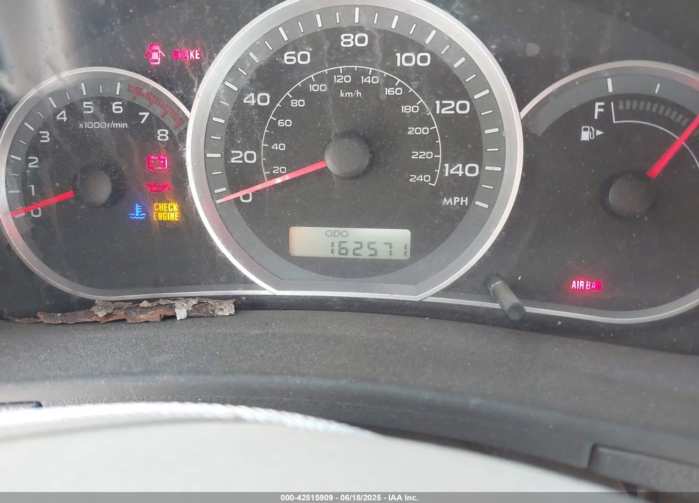 2008 SUBARU IMPREZA VIN: JF1GE61618G514017