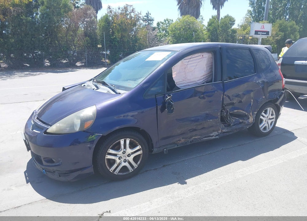 2008 HONDA FIT SPORT VIN: JHMGD38648S031831