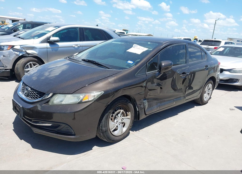 2014 HONDA CIVIC VIN: 2HGFB2F56EH518587