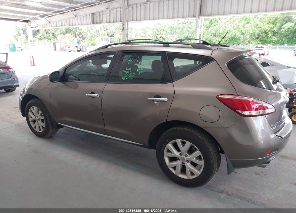 2011 NISSAN MURANO VIN: JN8AZ1MU2BW064929