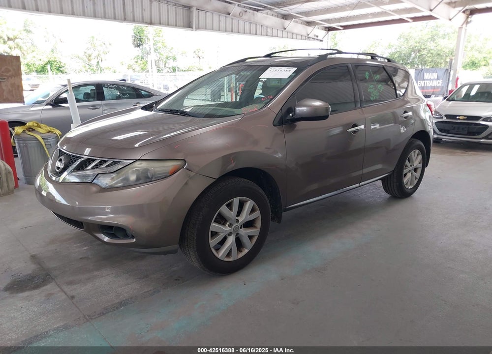 2011 NISSAN MURANO VIN: JN8AZ1MU2BW064929