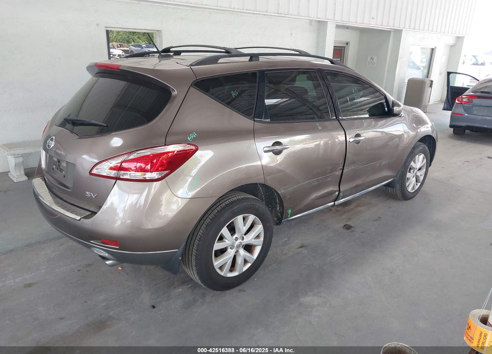 2011 NISSAN MURANO VIN: JN8AZ1MU2BW064929