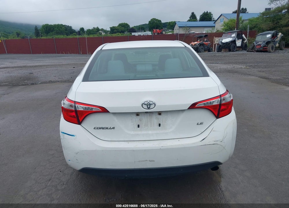 2016 TOYOTA COROLLA VIN: 2T1BURHE2GC739663