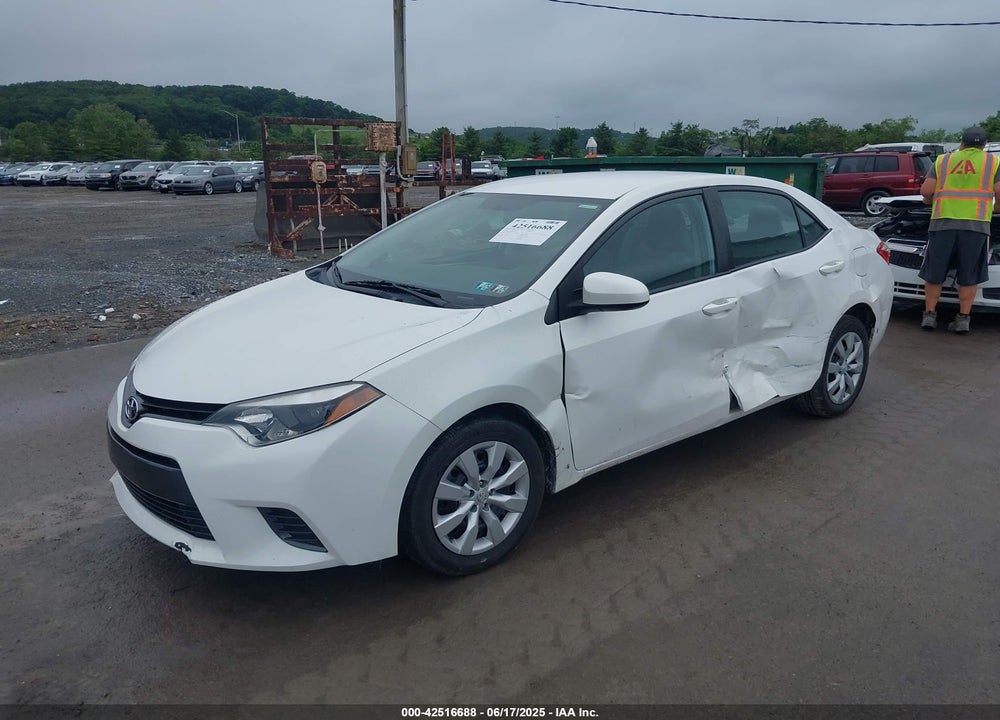 2016 TOYOTA COROLLA VIN: 2T1BURHE2GC739663