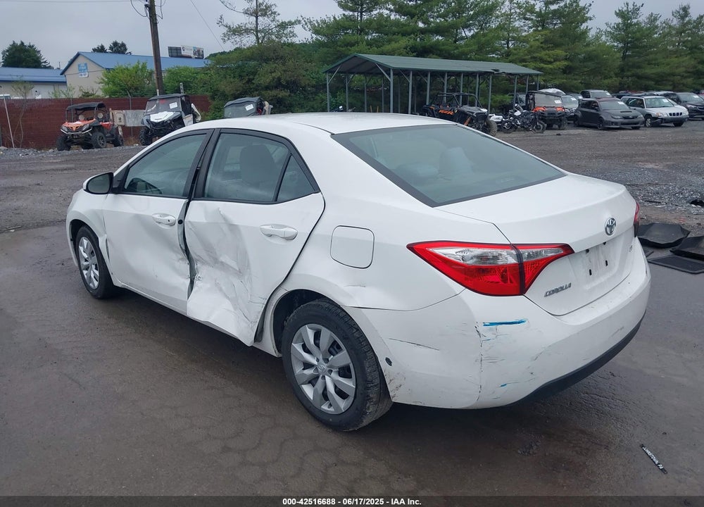 2016 TOYOTA COROLLA VIN: 2T1BURHE2GC739663