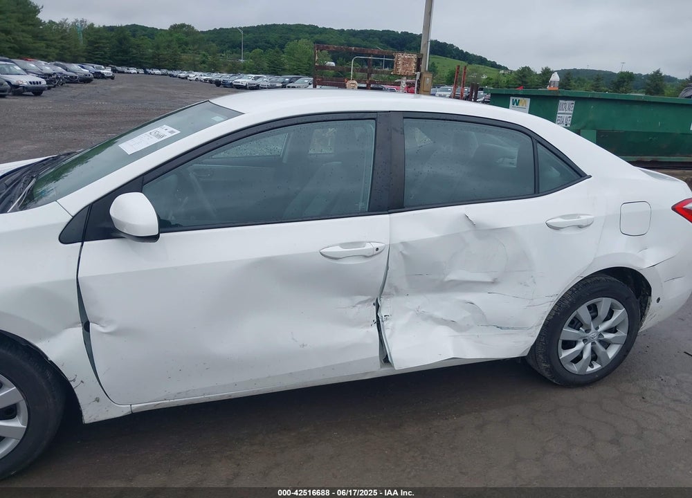 2016 TOYOTA COROLLA VIN: 2T1BURHE2GC739663