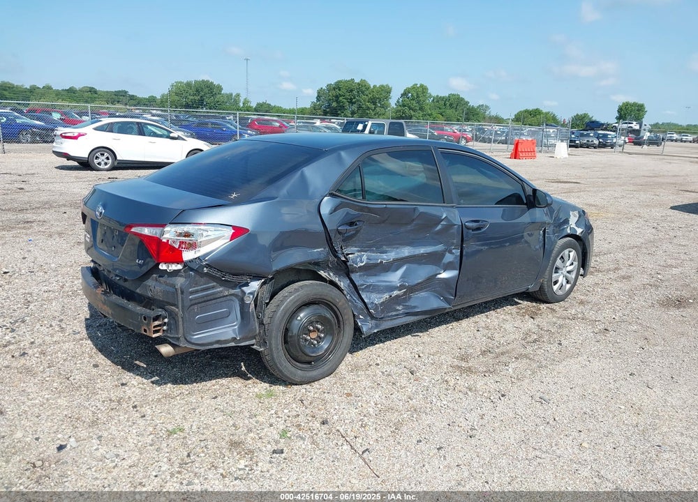 2016 TOYOTA COROLLA LE VIN: 5YFBURHE5GP508644
