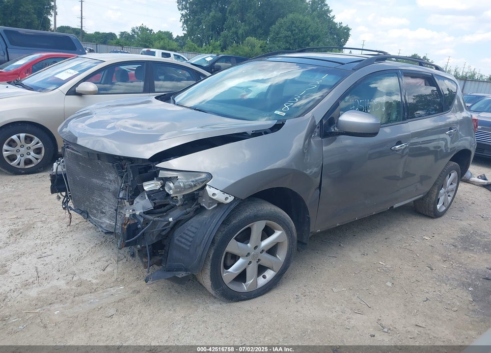 2009 NISSAN MURANO VIN: JN8AZ18W09W137138
