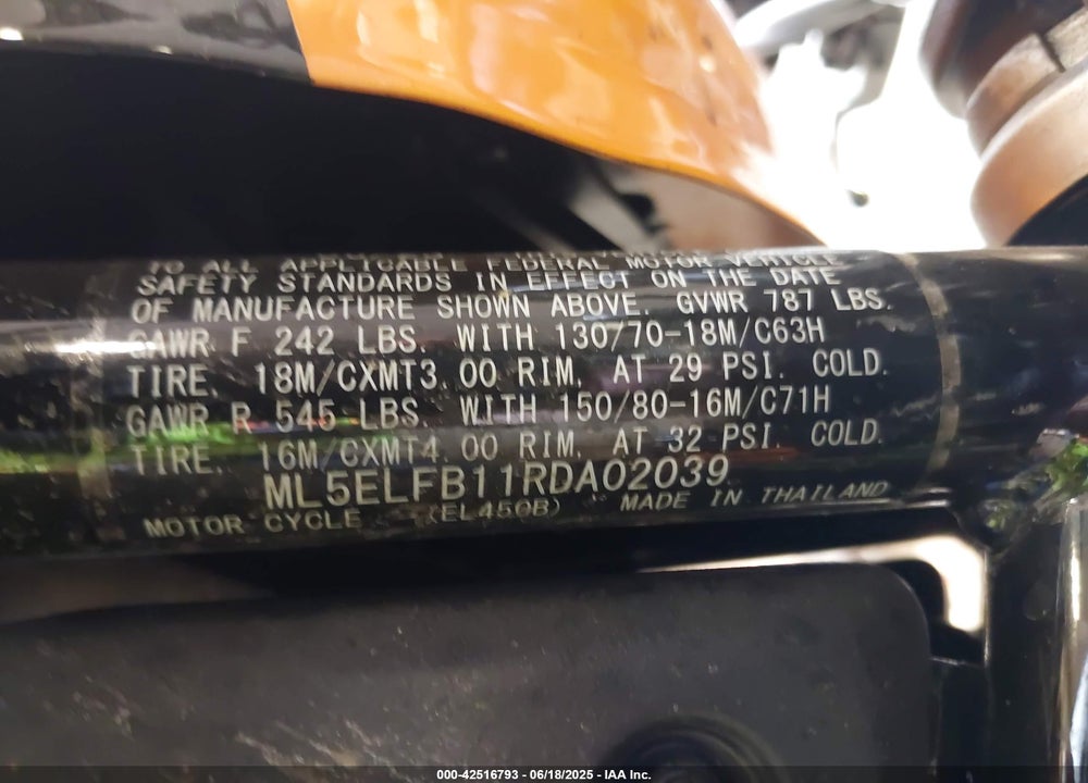 2024 KAWASAKI EL450 B VIN: ML5ELFB11RDA02039